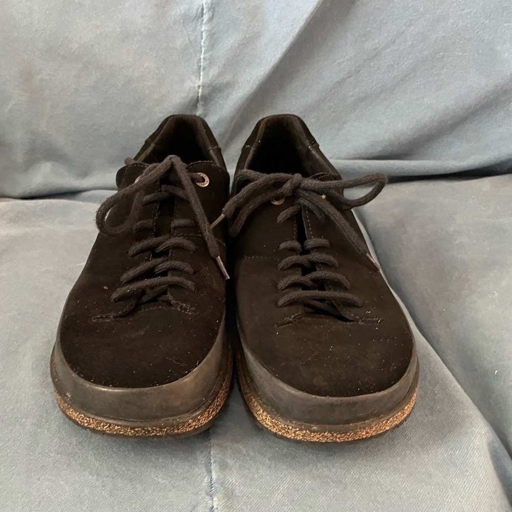 Birkenstock Honnef, Low, Euro 40 Narrow, Black Suede